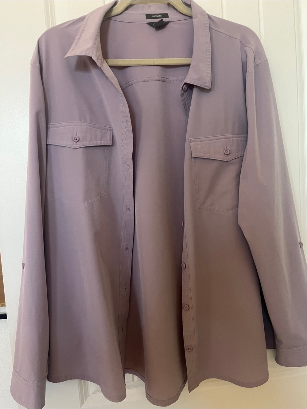 Eddie Bauer Lavender Utility Shirt Jacket